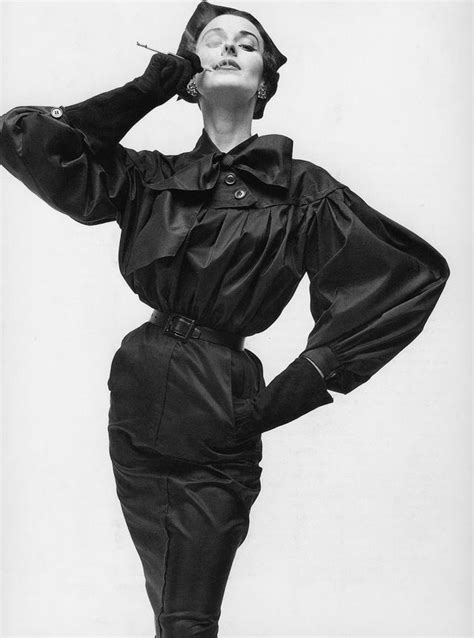 Dorian Leigh In Dress By Christian Dior Photo By Irving Penn Vogue