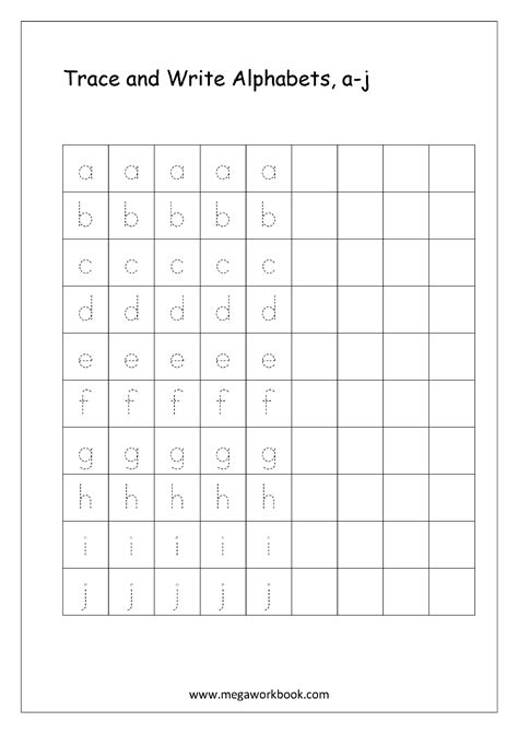 Lowercase Letter Tracing Worksheets! Lowercase Letters Printable ...