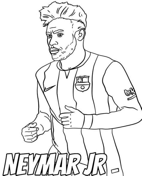 Neymar Kleurplaten