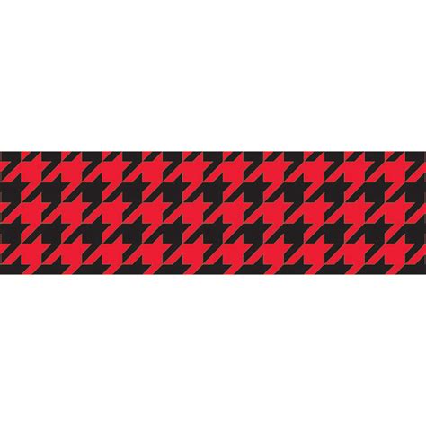 Houndstooth Red Bolder Borders T 85198 Trend Enterprises Inc