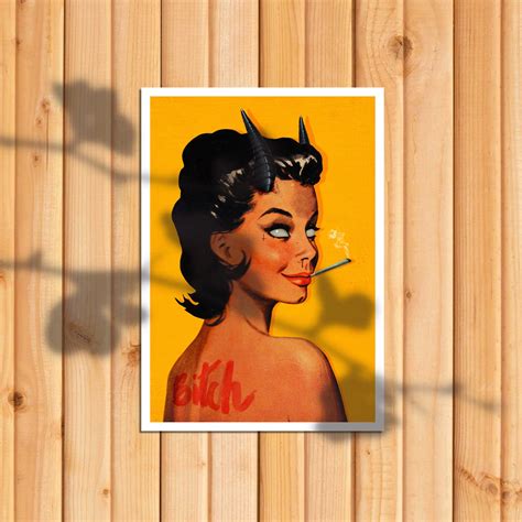 Im Charismatic Vintage Collage Art Retro Art Art Print Vintage Poster Pin Up Art Pin Up