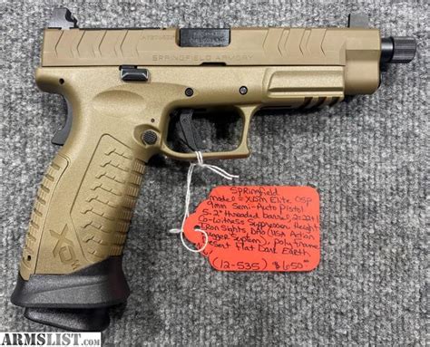 Armslist For Sale Springfield Xdm Elite Osp 9mm Fde Finish