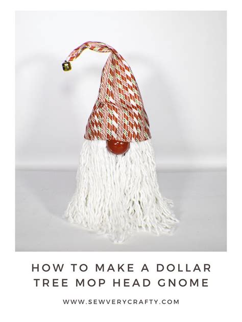 How To Make A Dollar Tree Mop Head Gnome