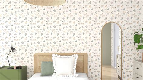 Quincy Horses Wallpaper Repeat Sample