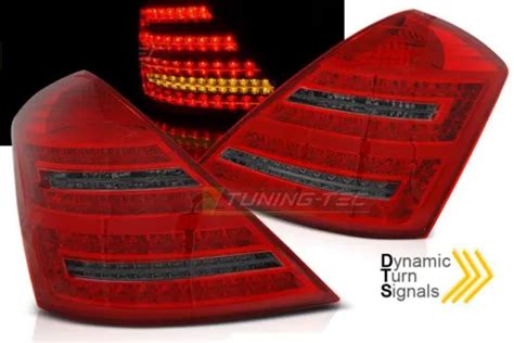 PAIRE DE FEUX Arriere Mercedes W221 Classe S 05 09 LED Rouge Fume EUR