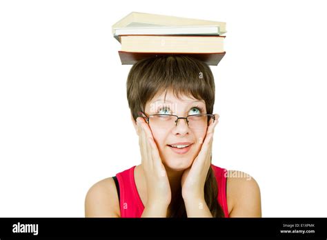 Beautiful Nerd Girl Glasses Hi Res Stock Photography And Images Alamy