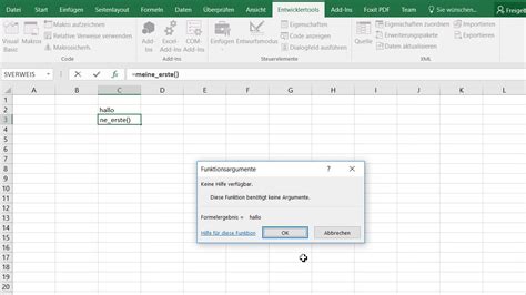 Benutzerdefinierte Funktionen In Excel Mit VBA YouTube