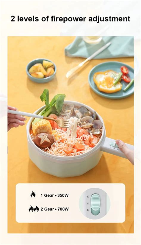 Single Double Layer Hot Pot Rice Cookers Non Stick Pan For Home Dormitory V Multifunction