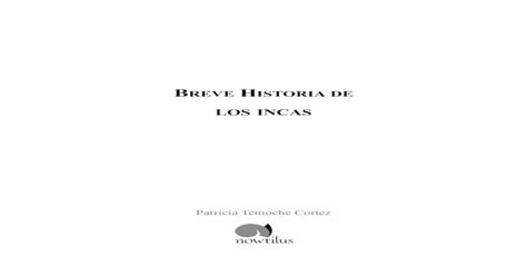 Breve Historia De Los Incas Pdf Document