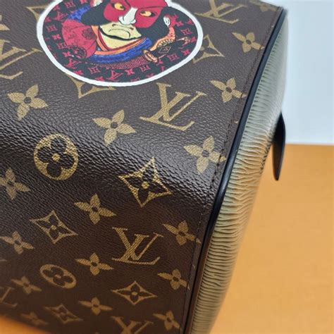 Louis Vuitton Lv 限量款 老花字紋 山本寬齋 30公分波士頓包手提包｜popchill 拍拍圈