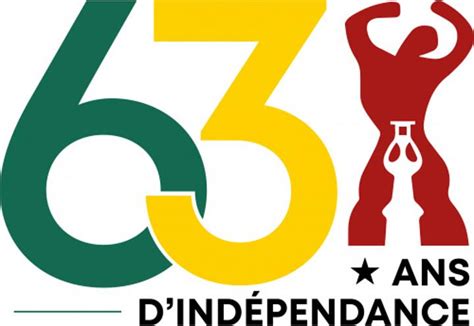 Togo Le logo officiel des 63 ans dindépendance Togo