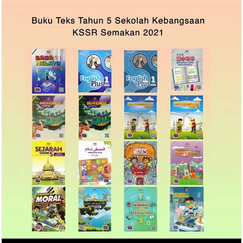 Ready Stock Buku Teks Tahun Kssr Shopee Malaysia