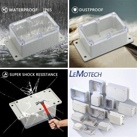 Lemotech Abs Plastic Junction Box Dustproof Weatherproof Ip