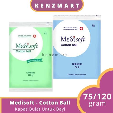 Jual Medisoft Cotton Ball Balls G Dan Gr Kapas Bulat