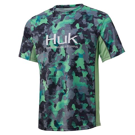 Huk Icon X Kc Refraction Camo Short Sleeve From Huk Chaos Fishing