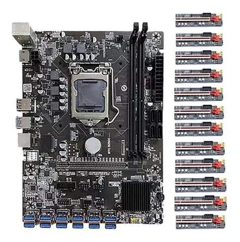 Placa Base De Minería B250c Btc 12 Usb3 0 A Pcie Lga1151 Ddr Cuotas