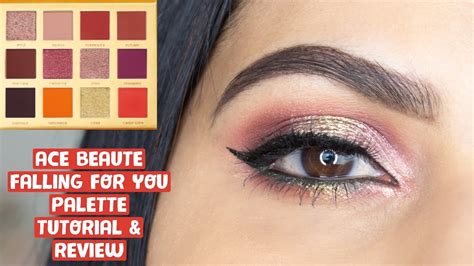 ACE BEAUTE FALLING FOR YOU PALETTE TUTORIAL REVIEW OCTOBER