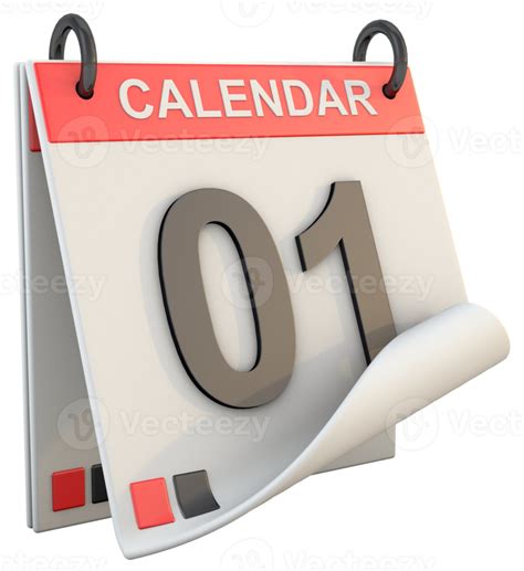 3d Calendar 3d Appointment For Planner 21456195 Png