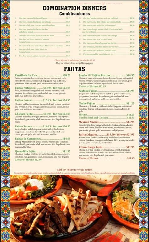 Menu At Los Magueyes Mexican Grill Restaurant Largo