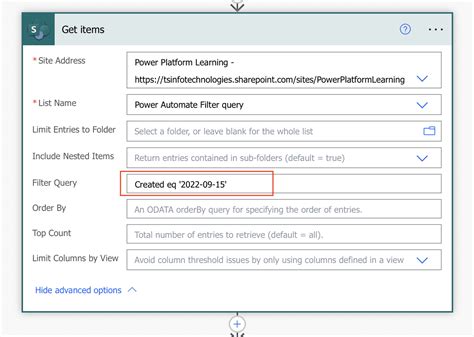 Power Automate Excel Odata Filter Query Examples Printable Online