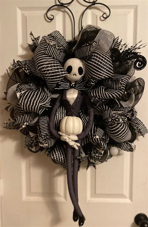 Jack Skellington Wreath - Etsy