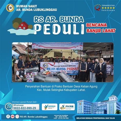 Rumah Sakit Ar Bunda Peduli Bencana Banjir Lahat Rs Ar Bunda