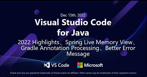 Java On Visual Studio Code Update December 2022 Microsoft For Java