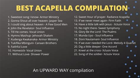 Best Acapella Compilation Gospel Youtube Music