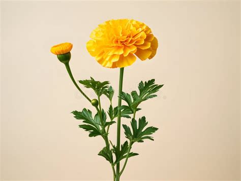 Marigold Flower in Studio Background, Single Marigold Flower, Beautiful ...