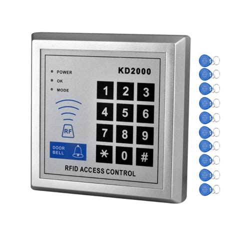 RFID 125KHz Access Control Keypad Smart Card Reader Door Lock System