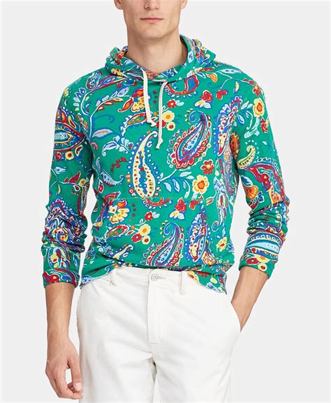 Polo Ralph Lauren Men S Paisley Spa Terry Hoodie Macy S