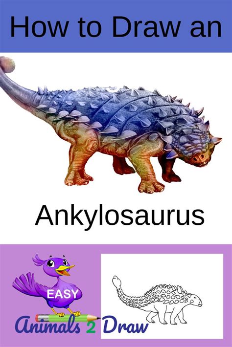 How To Draw An Arkylosauris With Easy Step By Step Instructions