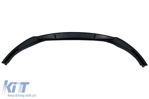 Front Bumper Lip Extension Spoiler Suitable For Vw Golf 8 R 2020 Piano Black