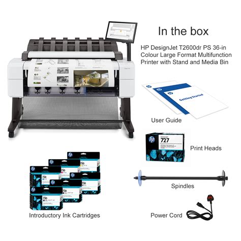 Hp Designjet T Dr Ps In Colour Large Format Multifunction Printer