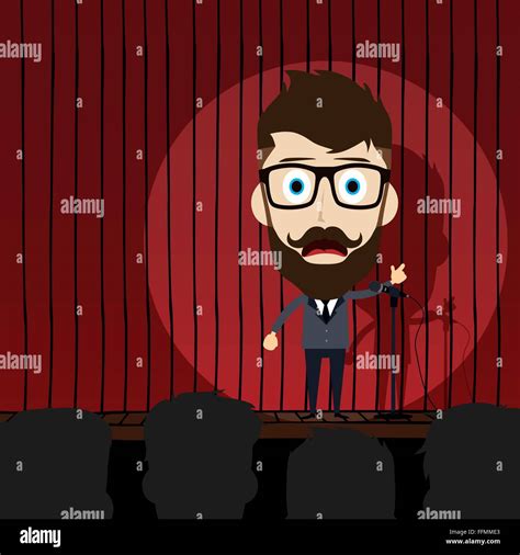 Stand Up Comedy Theme Stock Vector Image And Art Alamy