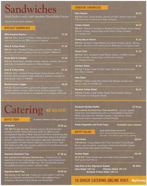 Honeybaked Ham Menu Delicious Options For Every Occasion