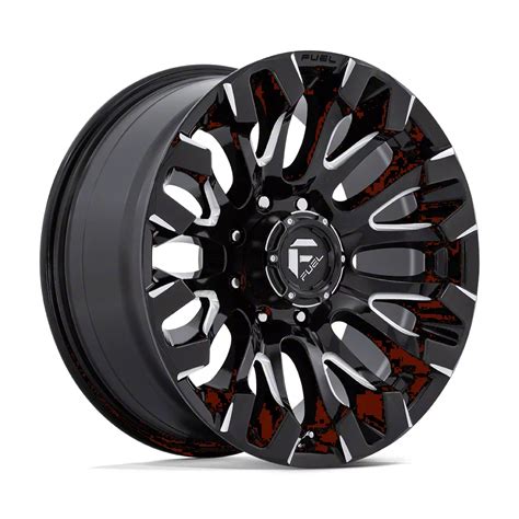 Fuel Wheels Silverado Quake Gloss Black Milled Lug Wheel X