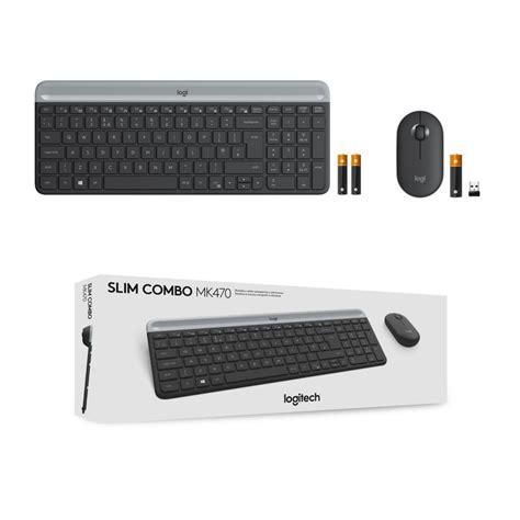 Ensemble Clavier Et Souris Sans Fil Logitech MK470 Slim PcComponentes Fr