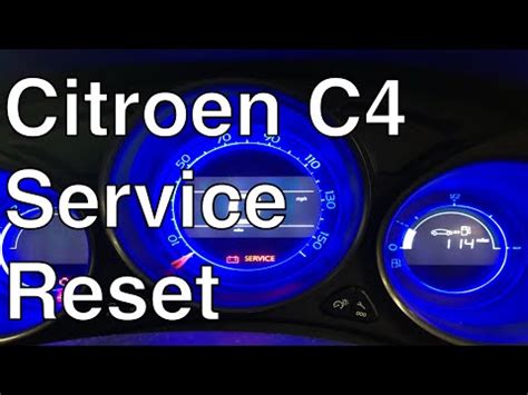 Come Effettuare Il Reset Della Spia Di Servizio Della Citroen C4