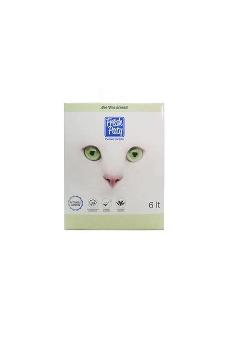 Fresh Paty Aloe Veralı Kokulu Aktif Carbonlu Kedi Kumu 6 Lt 2 Adet