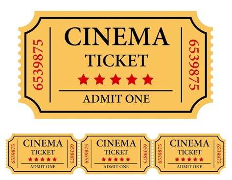 Ilustraci N De Vector Stock De Entradas De Cine Vector Premium