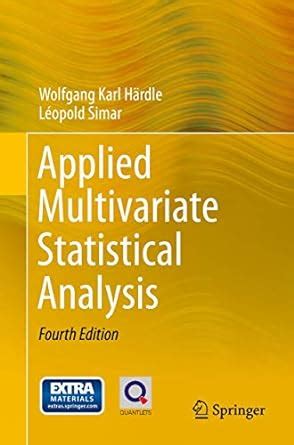 Amazon Applied Multivariate Statistical Analysis 9783662451700