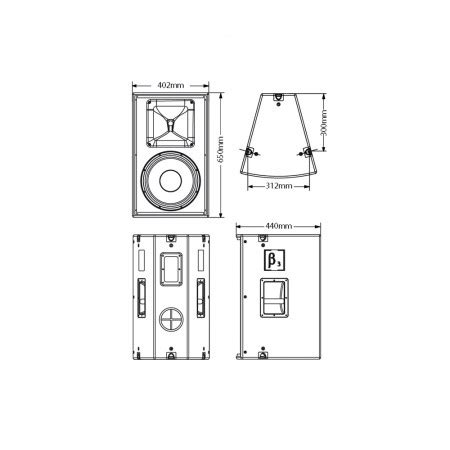 Bajo Activo Beta Three Mu Ba Subwoofer