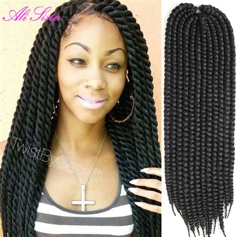 Gray Braiding Hair Crochet Twist Hair Havana Mambo Twist Crochet Hair Extension Faux Locs Braids