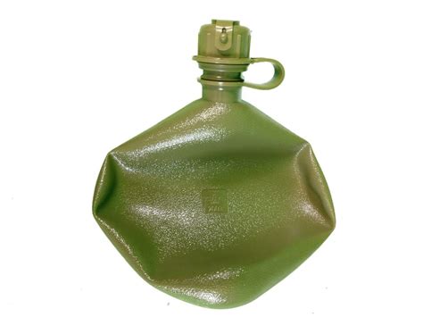 US army surplus 2 quart water bottle canteen field flask collapsible ...