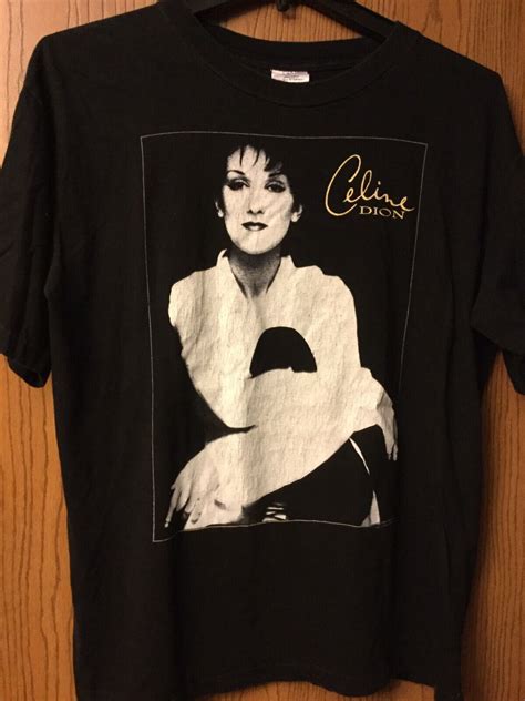 Celine Dion Falling Into You 1996 Black Shirt Gem