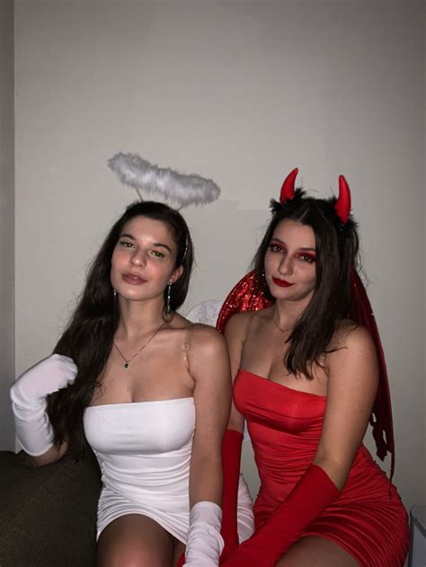 Angel And Devil Costume Hot Halloween Outfits Hot Halloween Costumes