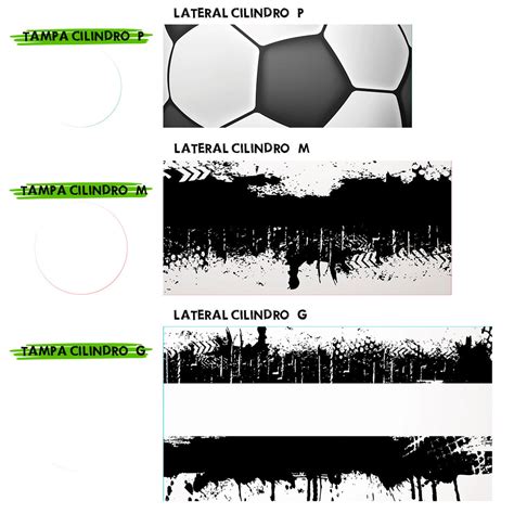 Trio Capa Cilindros Painel Redondo Futebol Tcr Elo