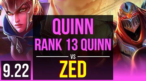 Quinn Vs Zed Mid 3 0m Mastery Points Rank 13 Quinn 3 Early Solo