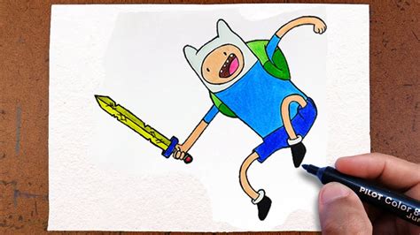 Como Desenhar Finn Hora De Aventura Colorindo E Desenhando FÁcil E